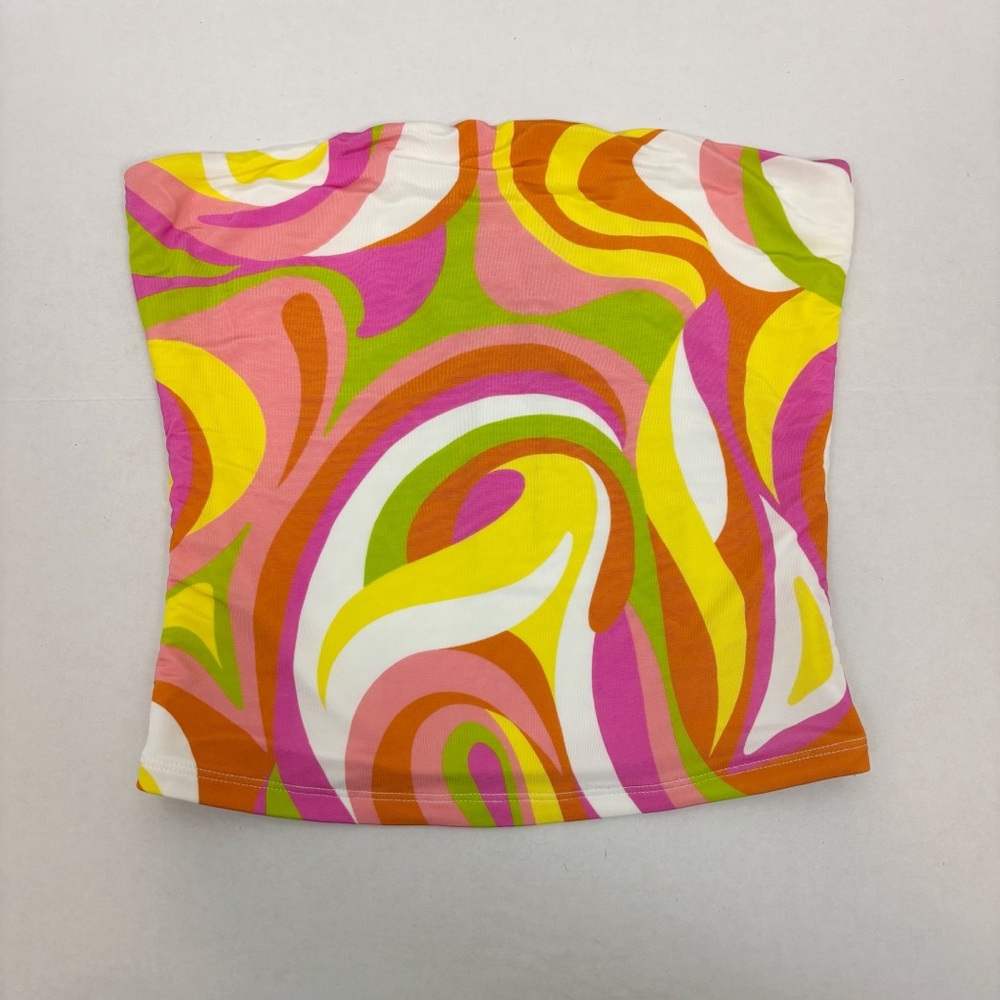 Lovers and Friends Layla Tube Top in Swirl Multi Size XS - Picture 3 of 11